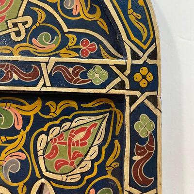 Vintage Handpainted Moroccan Mirror