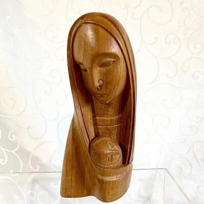 Vintage Hand-carved Madonna & Child
