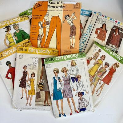 Vintage Sewing Lot 2 - 1970s Patterns