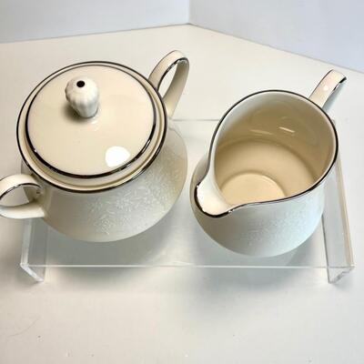 Noritake Affection Porcelain Cream and Sugar