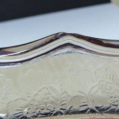 Pink Depression Glass, Mayfair Handled Serving Tray