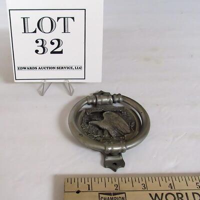Older Harley Daivdson Pewter Door Knocker