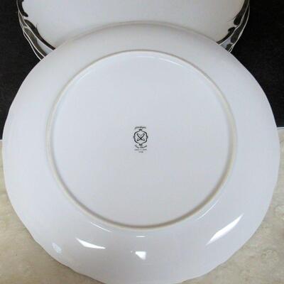 Set of 4 Beautiful Vintage Starlight Pattern Fine China Dishes