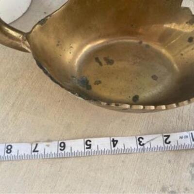 Vintage brass swan