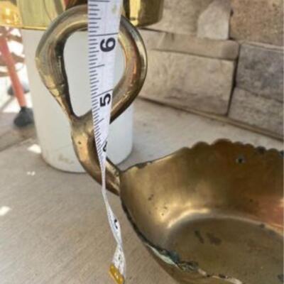 Vintage brass swan
