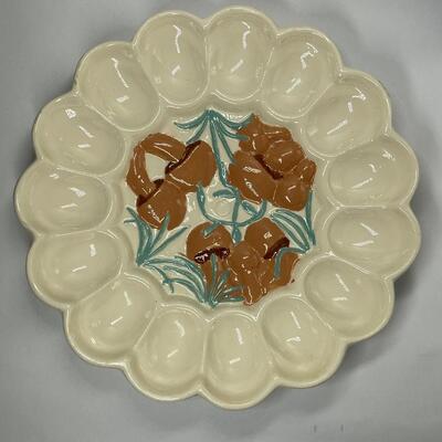 Arnel Ceramic Deviled Egg Platter