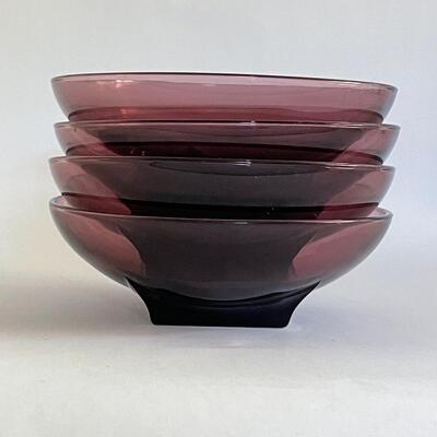 Hazel Atlas Purple Amythest Bowls