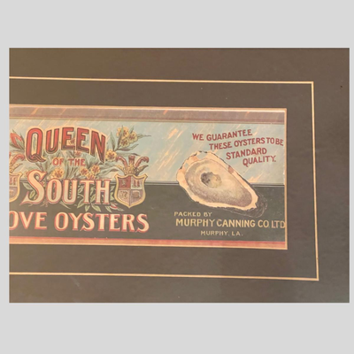Queen of the South Cover Oysters Framed Sign