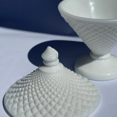 Milk Glass Candy Dish