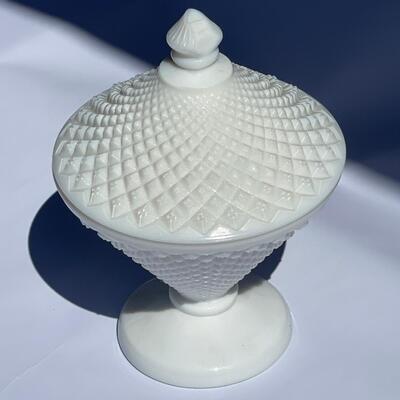 Milk Glass Candy Dish