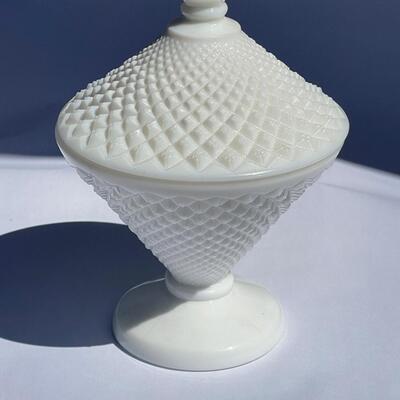 Milk Glass Candy Dish
