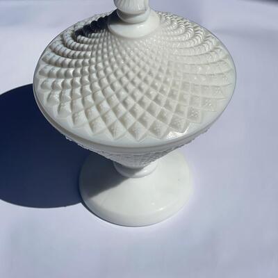 Milk Glass Candy Dish