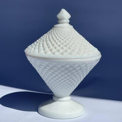 Milk Glass Candy Dish