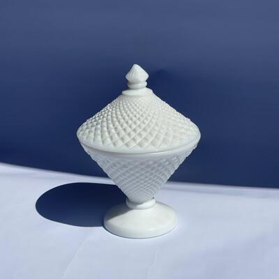 Milk Glass Candy Dish