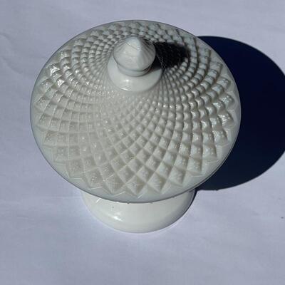 Milk Glass Candy Dish