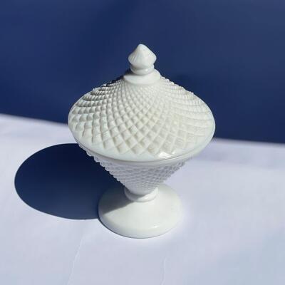 Milk Glass Candy Dish