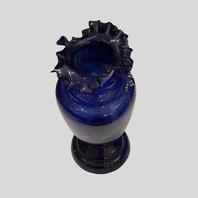Gorgeous Handblown Ruffled Edge Vase