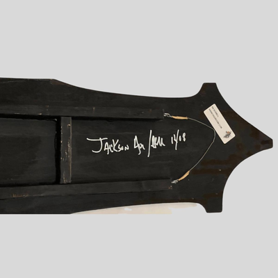 New Orleans Door Depicted on Wood