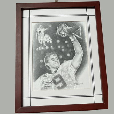 Donald Williams Historical Documentation Piece - Saints Win the Superbowl - Signed and Numbered
