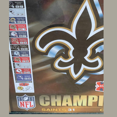 Framed New Orleans Saints Superbowl Champions Poster