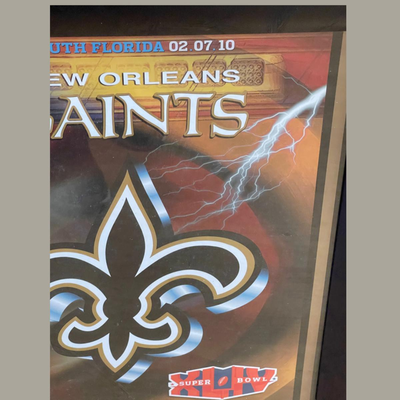 Framed New Orleans Saints Superbowl Champions Poster