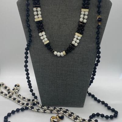 LOT 2: Bead Necklaces and Earrings