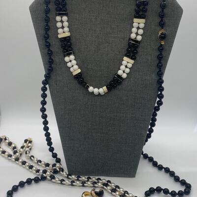 LOT 2: Bead Necklaces and Earrings