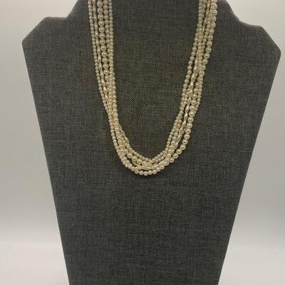 LOT 3: Two Layered Pearl Necklaces