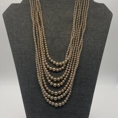 LOT 3: Two Layered Pearl Necklaces