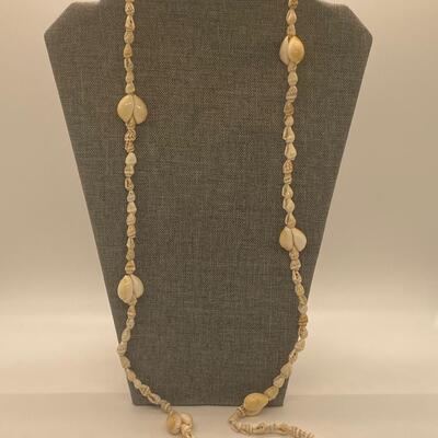 LOT 4: Pair of Two Long Shell Necklaces