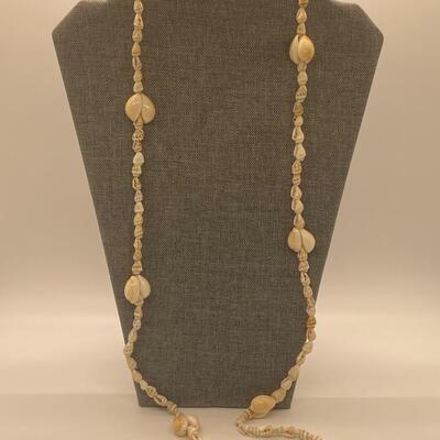LOT 4: Pair of Two Long Shell Necklaces