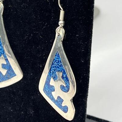 LOT 23: Alpaca Mexico Silver with Inlaid Turquoise 17