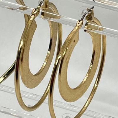 LOT 35: Goldtone Pierced Hoop Earrings - Anne Klein & More