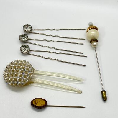 LOT 58: Vintage/Antique Hair Pins & Stick Pins