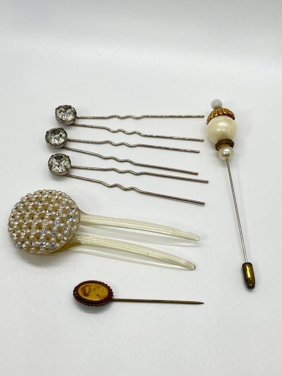 LOT 58 Vintage/Antique Hair Pins & Stick Pins