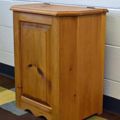 Wooden Hamper / Trash Bin