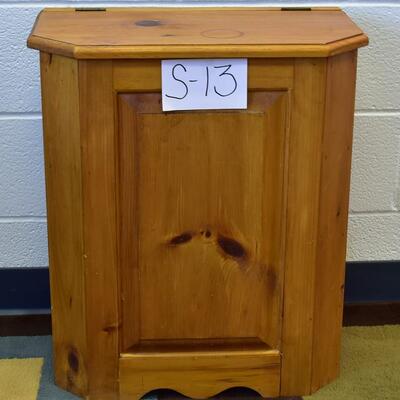 Wooden Hamper / Trash Bin