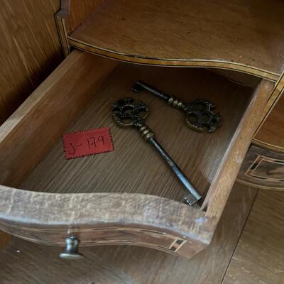 English Walnut Burl Secretary Desk Circa 1920 