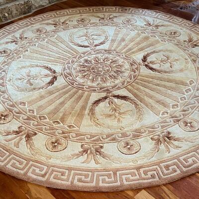 Momemi Round Woven Rug/Carpet Classic Design