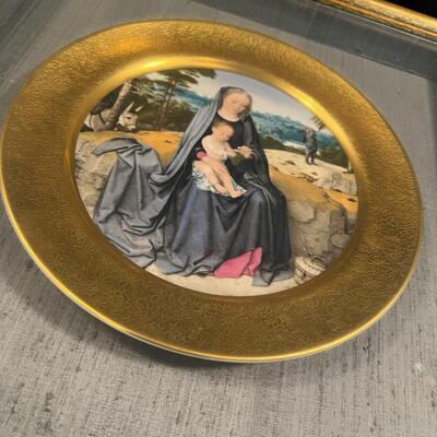 Framed Madonna & Child Plate