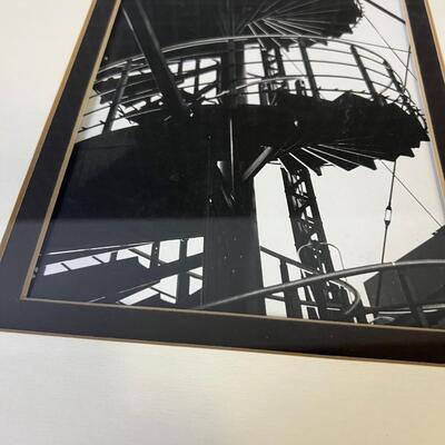 Framed Matted Photo Spiral Staircase