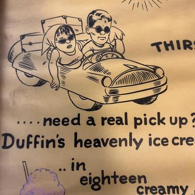 Duffin's Motel, Advertisement for 18 Delicious Flavors 