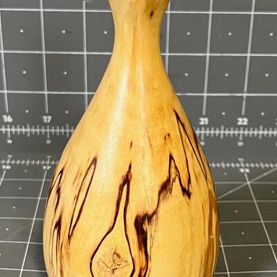 Spalted Birch Wood Bud Vase 