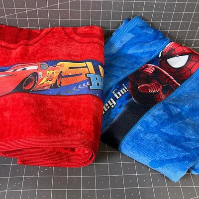 NEW Spiderman and Cars Bath Towel ROBES 