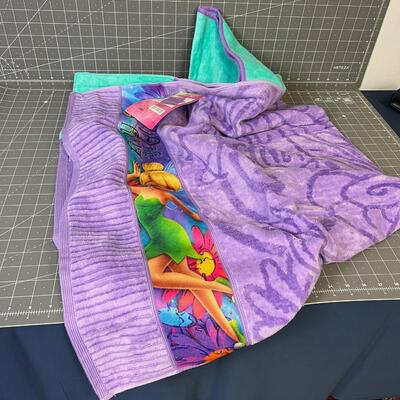 New Tinkerbell Towel Robe / Hooded Towel