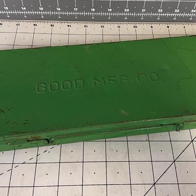GOOD Mfg. Tool Co, Tool Box/ Parts Box 