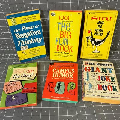 Vintage Joke Books from the 1960's (6 books) 