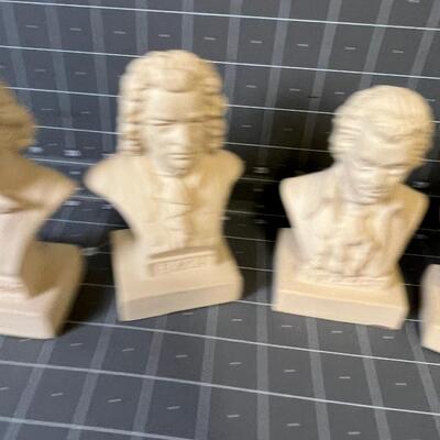 Plastic Busts of famous Composers 