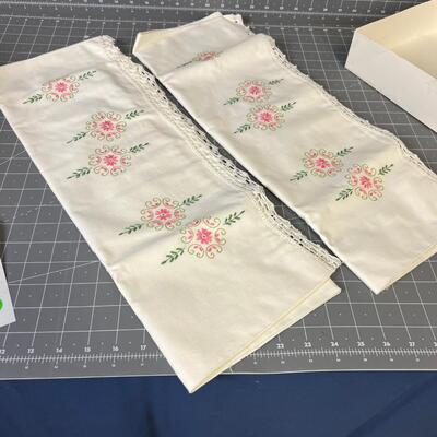 New  Embroidered Pillow Cases 