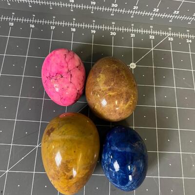 Stone Eggs: Pink, Blue Etc. 